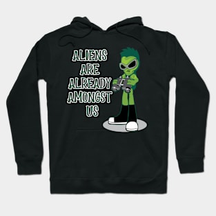 ALIENS ARE ALREADY AMONGST US Hoodie